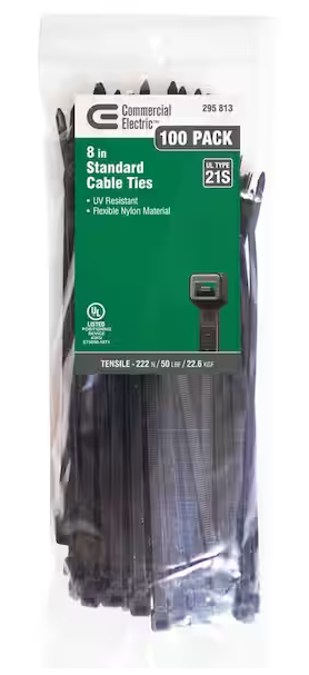 BLACK ZIP TIE